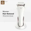 Epilator YouPin Pritech Electric Epilator Kvinnor Shaver Leg Body Hair Removal Face Female Razor Bikini Trimmer Facial Hair Remover Wet Dry D240424