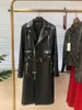 Designer Luxury Womens Trench Coats Leather Jacket Coat Kvinna Kvinnlig långgravar