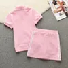 Sumure courte Suit Femmes Sweet Tracksuit Cotton Coton Sweats Taies Middle Mini jupes doublées avec shorts Sexy Sportswear 651 240422