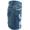 スカート2024夏の女性リッピングデニムボタンショートスカートファッションセクシーパックヒップミニジーンズS-3XLドロップ