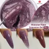Gel mshare dard púrpura brillo brillo gel extensión de uñas gelatina dura no constructor de crema de flujo gel de escamas rojo de construcción brillante