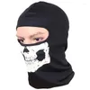 Bandanas 2pcs kafatası baskısı bandana balaclava tam yüz kapak elastik açık balıkçılık avcılık bisiklet boynu gaiter kafa sıcak