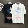 パリヨーロッパフレンチレタータワーグラフィック印刷ファッションメンズ半袖女性ゆるい2BカジュアルコットンTシャツM-3XM