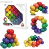 إلغاء الضغط لعبة DIY Puzzle Ball Ball Cube متنوعة من ألعاب تخفيف الضغط على الأطفال للأطفال التعليمية Magnetic Cube D240424