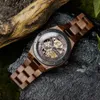 Topp lyxiga herrklockor Bobo Bird Mechanical Wristwatch Wood Relogio Masculino Custom Fathers Day Gift Wood Box 240408