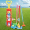 Clubs kinderen golfactiviteiten balspel kleur cognitie mini golfclubs stellen elastische draagbare vroege educatieve voor kinderen vakantiegeschenken