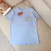 Mujer t camisetas de verano tees diseñador camiseta para mujer bordado letras tops mangas cortas fuera de la calle