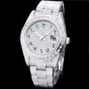 Mężczyźni 41 mm zegarek Sapphire Automatyczny ruch mechaniczny Lady Siery Watches Wysokiej jakości diamentowy projektant bransoletki na rękę Montre de Luxe