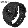 Montre-bracelets Sanda Outdoor Sports Montres Men MS LED Digital Montres Military Imperproofing Date Electronic Gary Girl Relogio Masculino 240423