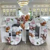 73/93 cm Giant Rysunek 1st 2. 3. 3 Balon Silanie Pudełko 40 50 urodzin Ramka Balon Numer Balon Anniversary Baby Shower Decor 240411