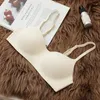 Bras Soft Brepwant Bra's Women's Scailless Thin Tup Sexy Lingerie Metal Free Small Chest Pure Arest Cought Half Accessories