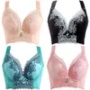 En dentelle complète sexy 75-95ABCDE Ultra-mince sans jantes Bras Free Large Taille minimiseur sous-vêtements Bh Thin Cup Bra 211110