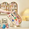 Bins Wallmontered Doll Blind Box Storage Box Plastic Creative Bubble Mart Handmade Showcase Action Figurer Lagring Display Stand Stand Stand Stand Stand