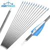 Arrow 6/12pcs 31inch Pure Carbon Arrows Spine 500 600 900 ID 4.2mm Arrow for Outdoor Archery Bow Hunting Shooting Training Accessories