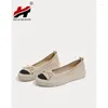 Casual Shoes 2024 Flat Women Single Sticked Platform Bow-Knot Soft Sole Loafers Spring and Summer