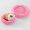 Small Animal Supplies Guinée Pigns Bed Hamster Forme ronde Keep Warm Slee Hedgehog Chinchilla Rabbit Nest Cage Accessoires 240322 DROP OT9PZ