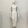 Party Dresses Factory Wholesale Women's Multi-Color Strapless Feather Sexy Boutique Celebrity Cocktail Bandage Dress