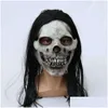 Страшная Хэллоуинская вечеринка ужасов маски для латексной маски женщина -призрак призрачный дом Py для Adts Drop Home Garden Garden Partive Disties DHW5W