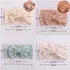 Accessoires 3 stks/lot kabel gebreide babymeisje hoofdband bandeau bebe nylon hoofdbanden voor pasgeboren meisjes elastische haarband babyhaaraccessoires