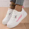 Casual schoenen Moipheng -platform voor dames veter waterdichte witte sneakers vrouwelijk niet -slip lederen sport loopschoenen