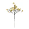 装飾的な花クリスマススパンコールブーケプラスチック偽のベリー人工花屋の花瓶アクセサリーin for home year xmasの飾り