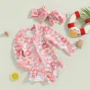Badkläder mababy 6m3y spädbarn småbarn barn baby flickor baddräkt blommig flamingo tryck långärmad badkläder sommarflicka strandkläder
