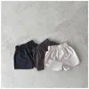 Shorts 2024 Summer Baby Cotton Infant Girl Girl Solid Casual Fashion Sports Sports Clothes Versatile