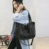 Hobo 2024 Large Soft Leather Bag Women Handbag Braided Ladies Crossbody Shoulder Female Big Tote For