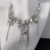 Choker Star Quaste Halskette Punkstil Blingkette für Frauen Juwelierparty Collares