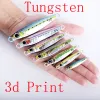 Accessoires 3D -Druck Wolfram -Jig Fischerei Ködersee Meer Fischerei Langes Guss -Mikro -Jigs 10g120g Schnell sinkende leuchtende vertikale Jigging Lure