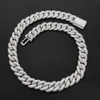 Hip Hop New Jewelry 15mm Cuban Chain Fashion Style Sterling Silver Moissanite Necklace for Men