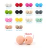 200pcs Baby Teether Silicone Beads 9mm 12mm 15mm 19mmA Free Food Bead Teething Necklace Accessories Infant Toys 240415