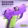 Gun oyuncakları mini 1911 oyuncak tabanca 3D baskı modeli tabanca otomatik geri çekilme yerçekimi dekompresyon silahı başlatılamaz model tutar Grip Giftl2404