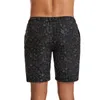 Shorts masculinos 2024 cogumelo colorido reflexivo casual clube de boate refletem calças de hip hop leves bermuda masculina