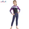 Costumes DiveSail 2,5 mm néoprène mignonne fille thermique thermal wetthes enfants plongée complète costumes de maillot de bain de surf