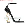 OG Original Luxury Women Gress Shoes Designer High Cheels Cheels Leather Gold Gold Stiletto Black Nuede Red Woman Lady Sandals Office Office Office 35-41