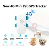 Tracker Nuovo PET GPS Tracker Mini 4G PEZIONE PET POSIZIONE GEOFENCE APP FREE Dog Collar GPS Cat Locart Tracking Alarming GPS Tracciamento GPS
