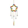 Dekorativa figurer Crystal Chime Sun Light Catcher Rainbow Maker Suncatcher Moon Heart-Shaped Windbell Hanging Pendant Ornament Home