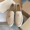 Męskie buty zwykłe Mokorsyki Lp Flat Low Top Cow Skórzanie Oxfords Loro fortepian moccasins Summer Walk Comfort Booper poślizg na gumowym boksie z pudełkiem EU35-46