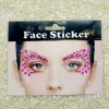 Tatueringar Nya 3D -strass för ansikte Bright Face Stickers Festival Adhesive Glitters Face Makeup Crystals Diamond Gems Jewels Stickers