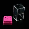 Bits 10/7 Slots Nail Drill Bit Holder Clear Storage Box For Electric Rotary Files Display Nail Accessorie Tools