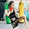 Boxing Muay Thai combattere pantaloncini per calci traspiranti pantaloni da boxe donne uomini uomini per la competizione di allenamento mma