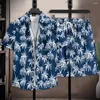 Men's Tracksuits Regular Fit Men Activewear Summer Coconut Tree Print Shirt Shorts Set With Elastic Drawstring Waist Wide Leg Design For A