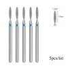 Bits 5pcs / lot diamant ongles Drift Rotary Bits Millling Cutter pour manucure Burr Cuticule Clean Electric Cutter Drill Bits ACCESSOIRES