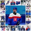 Kob Simon Nemec Ice Hockey Jersey Custom Vintage Extraliga HK Hokejovy Klub Nitra Jersey 2021 IIHF Maglie da campionato mondiale 2021 H