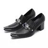 Oryginalne skórzane buty biurowe Męskie buty palce oryginalne skórzane luksusowe buty Nit Męskie ubranie w ubraniu młodzieżowym buty małżeństwo dla chłopców imprezowych buty