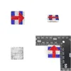 Pins broches 10 pc's/lot modeontwerp Amerikaanse vierkante vlag met pijlen broche crystal rhinestone 4e van jy usa patriottische pinnen voor dhkqw