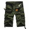 Short cargo hommes cool couleur unie coton coton mode décontracté hommes pantalons courts de marque confort