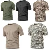 Couches de chemise de combat tactique pour hommes, chemise militaire en coton, tshirt de combat de camouflage, chemise tactique, vêtements de l'armée américaine, camouflage