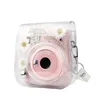 Accessoires de sacs d'appareil photo pour Fujifilm Instax Mini 12/11/9/8 Couvercle de transport de protection de boîtier de caméra transparent avec sac de rangement à bandoulière